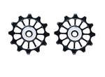 Load image into Gallery viewer, 12 Teeth Ceramic Jockey Wheels (Black)
