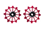 Load image into Gallery viewer, 12 Teeth Ceramic Pulley Wheels (Red)
